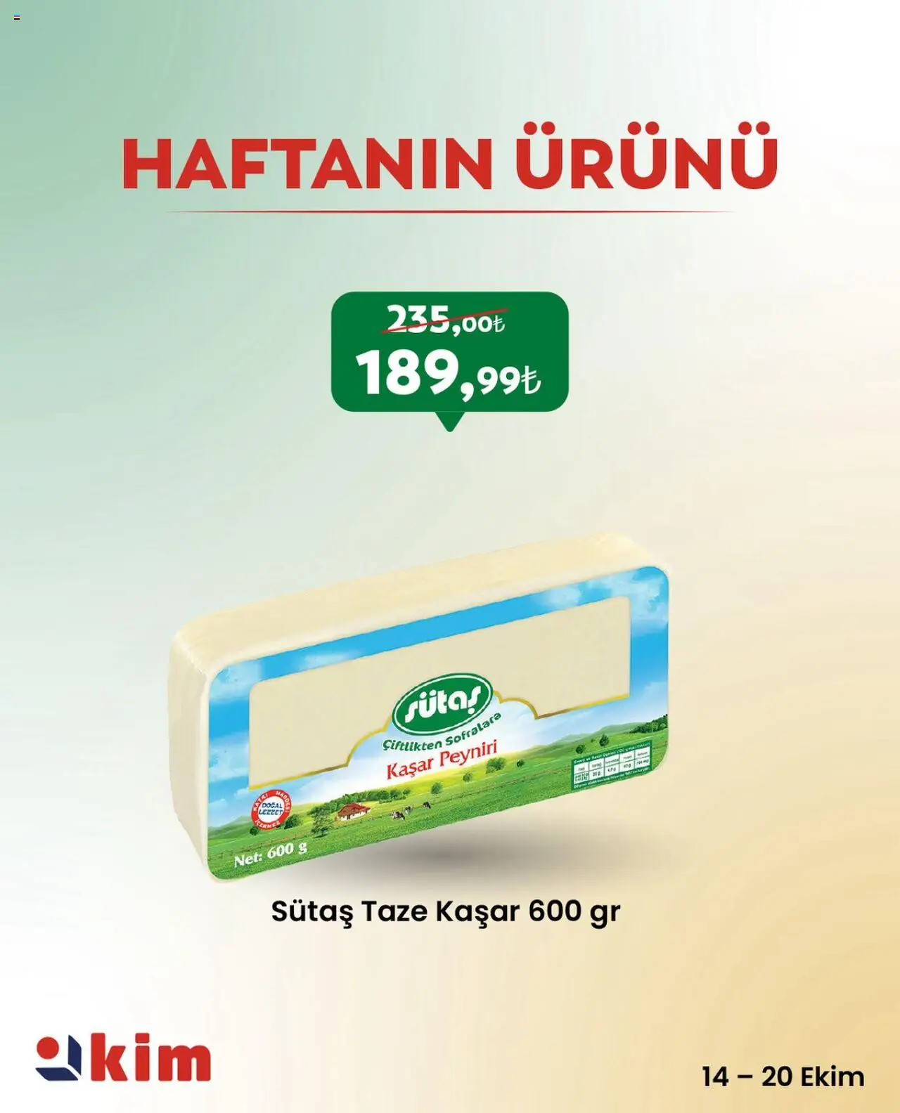 Kim Market Haftanın Ürünü (14 Ekim 2025) > Broşür, Indirim - Sayfa numarası 1