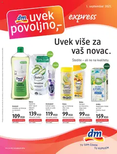 Pregled DM Drogerie kataloga - važi od 01.09.2025