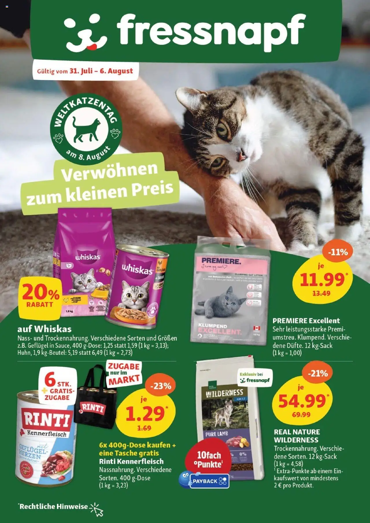 Fressnapf Aktionen ab 31.07.2025 - Seitennummer 1 - Tasche