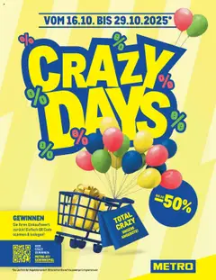 Vorschau der Angebote: Metro Crazy Days gültig ab 16.10.2025