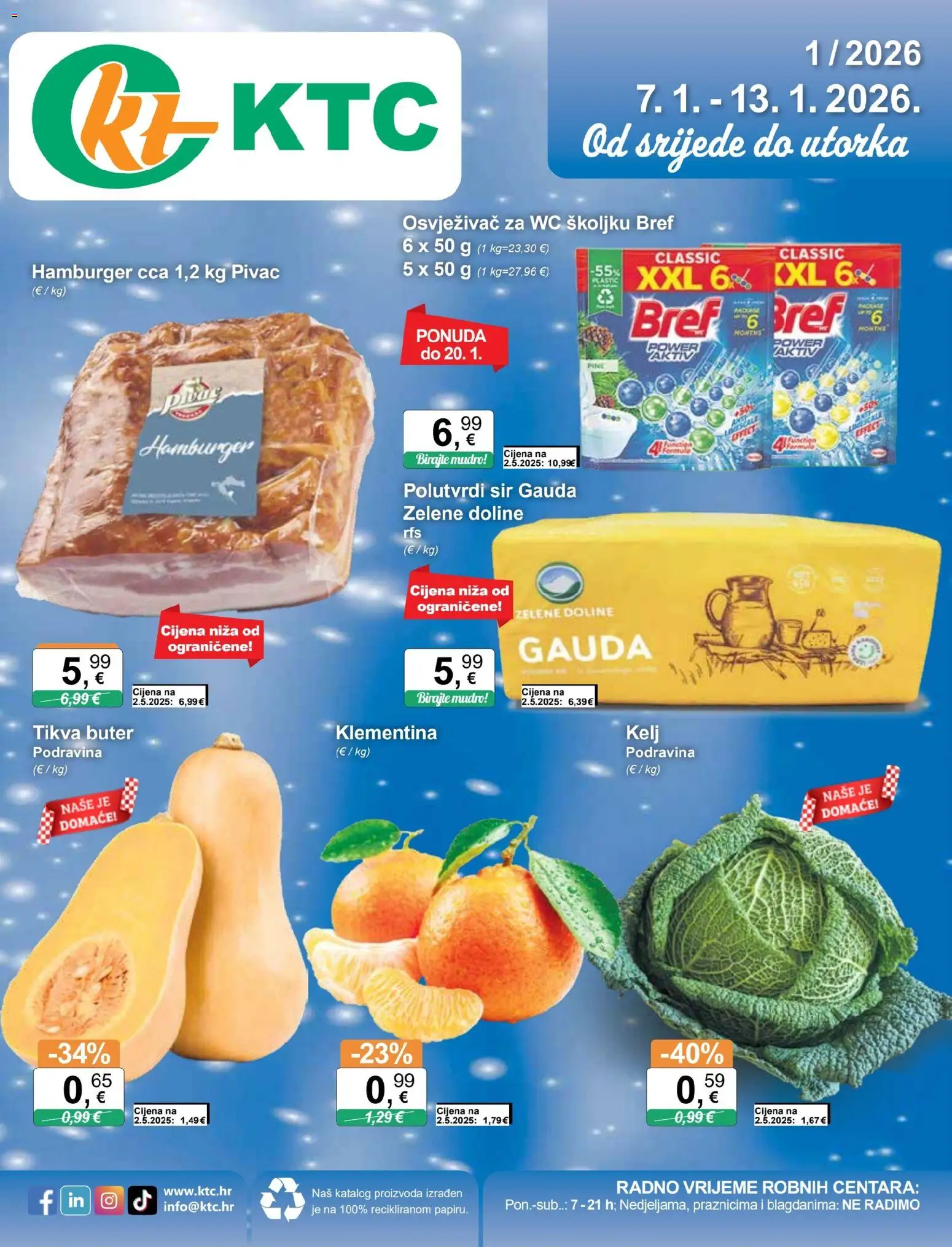 Pregled letka Katalog trgovine KTC vrijedi od 07.01.2026