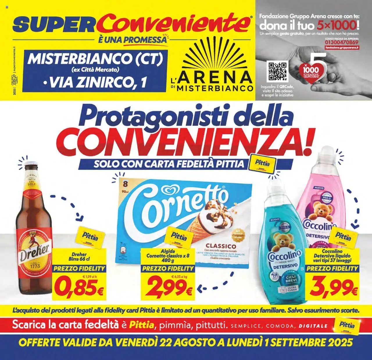 Volantino SuperConveniente valido da 22/08/2025 numero di pagina 1
