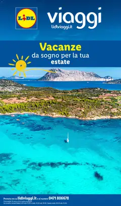 Anteprima dell'opuscolo Lidl volantino Viaggi Vacanze dal negozio Lidl valido da 11/03/2026
