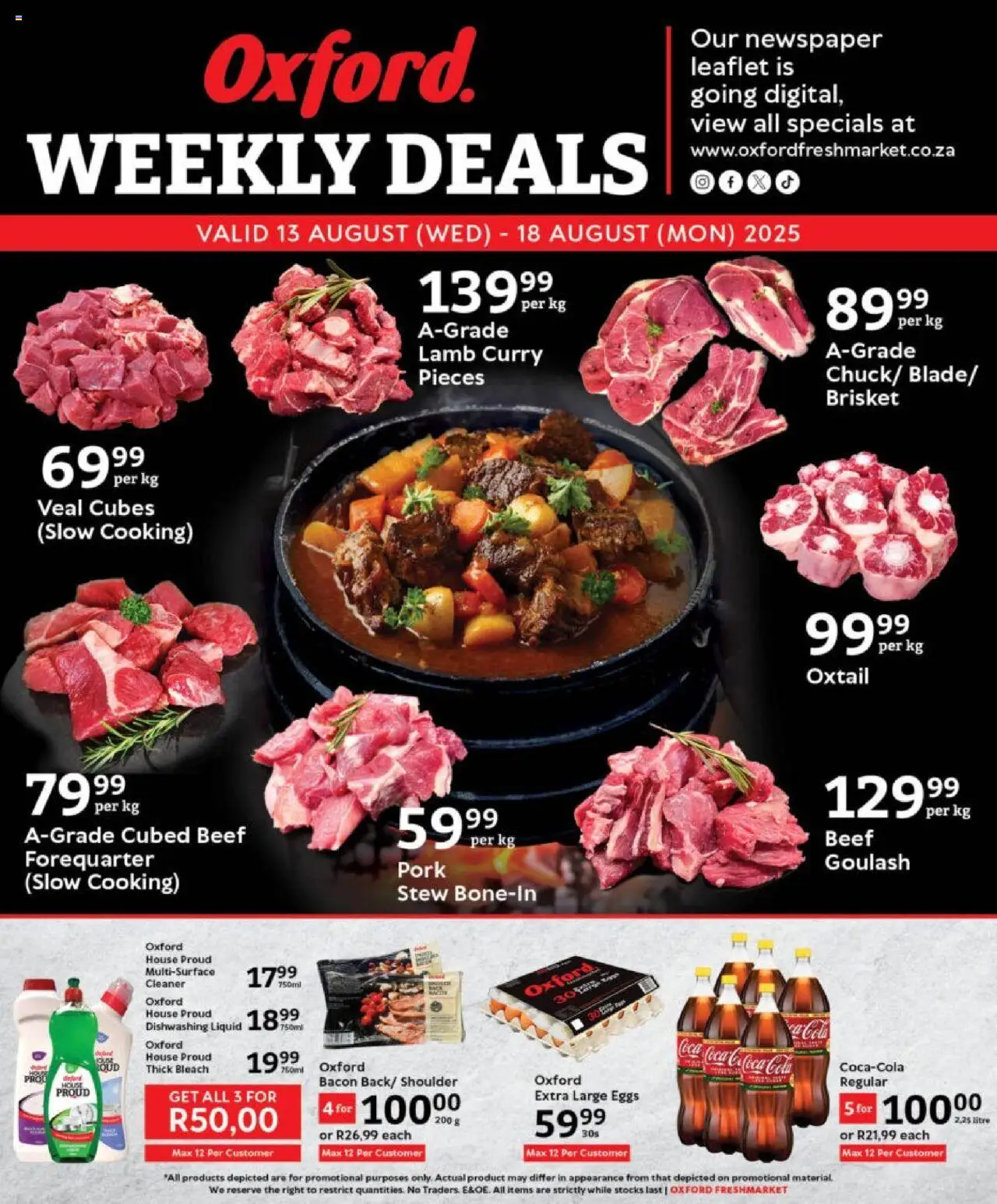 Oxford Freshmarket Specials from 13/08 - 18/08/2025 > Promotions