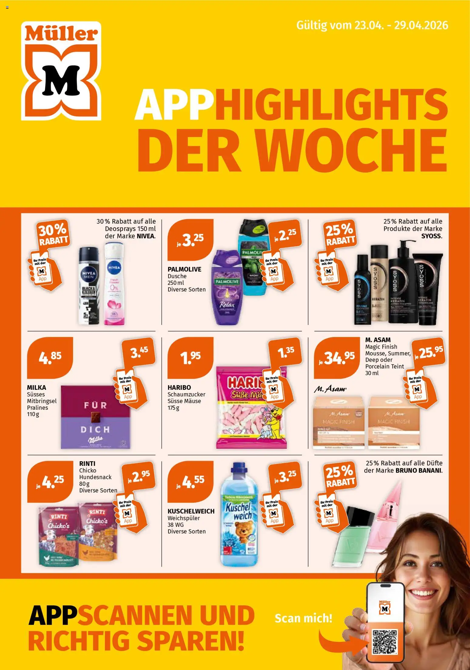 Vorschau des Merkblatts Müller aktionen vom Shop Müller gültig von 23.04.2026 bis 29.04.2026