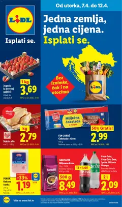 Pregled letka Lidl Letak trgovine Lidl vrijedi od 07.04.2026