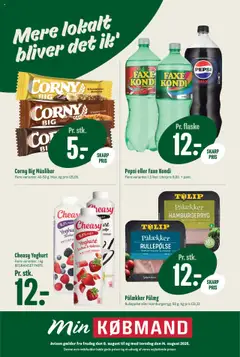 Eksempel på tilbudsavis Tilbudsavis fra butik Min Købmand gyldig fra 08/08/2025