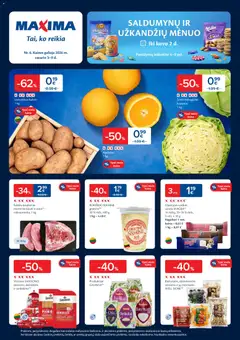 MAXIMA parduotuvės leidinio Leidinys galiojančio nuo 2026.02.03 peržiūra