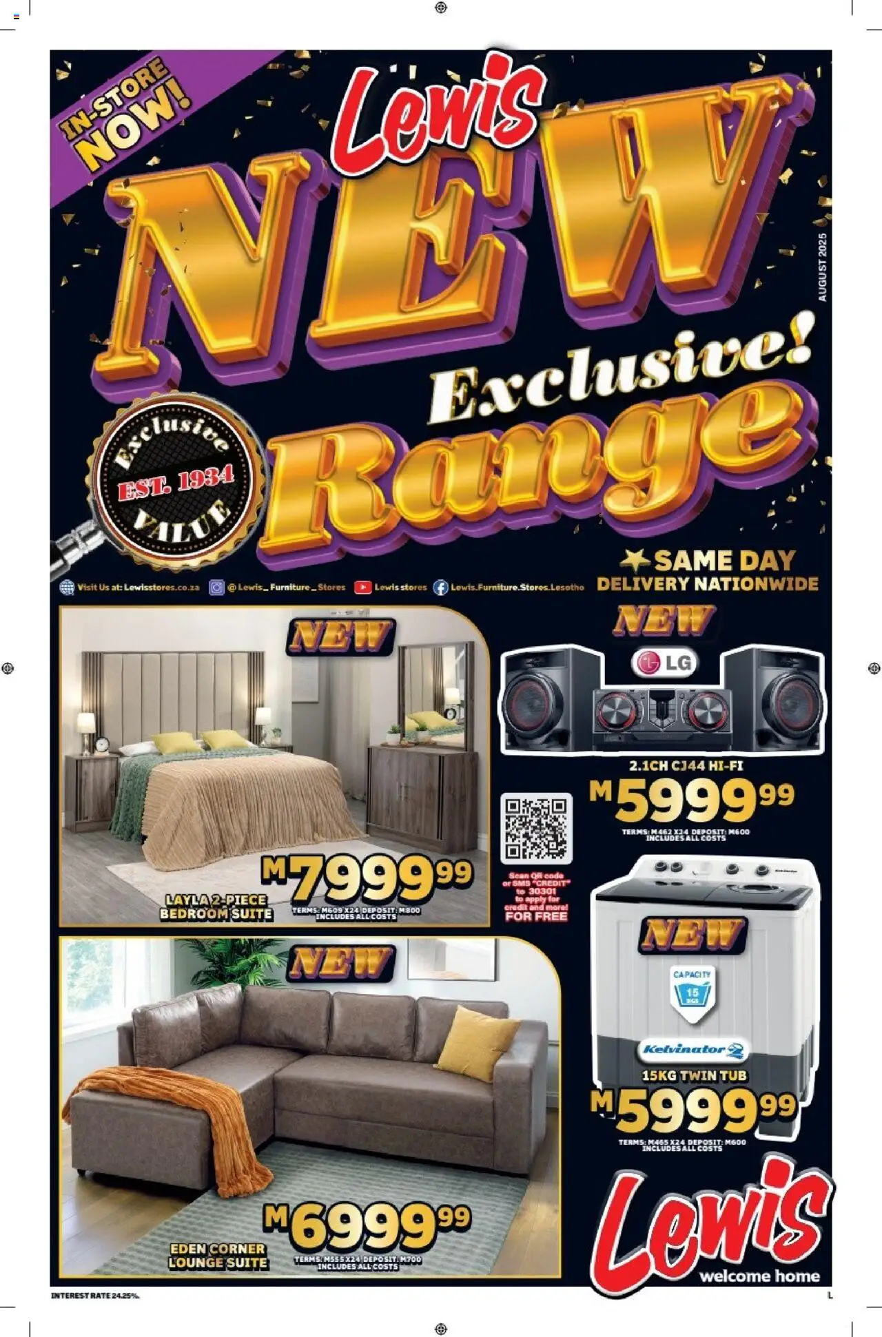 Lewis Stores Lesotho Brochure from 11/08 - 17/09/2025 > Promotions