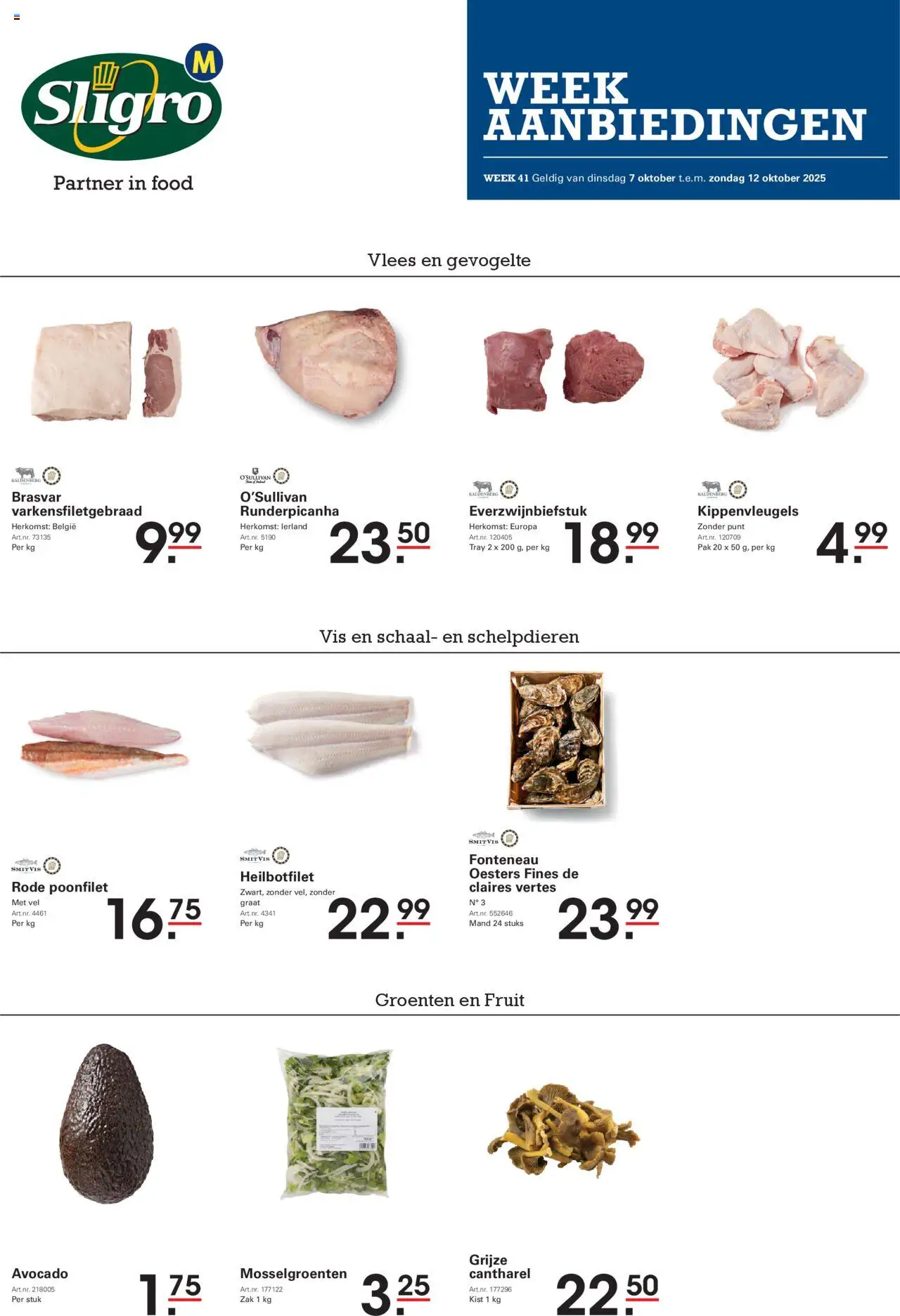 Sligro shop Folder geldig vanaf 07/10/2025 - Paginanummer 1