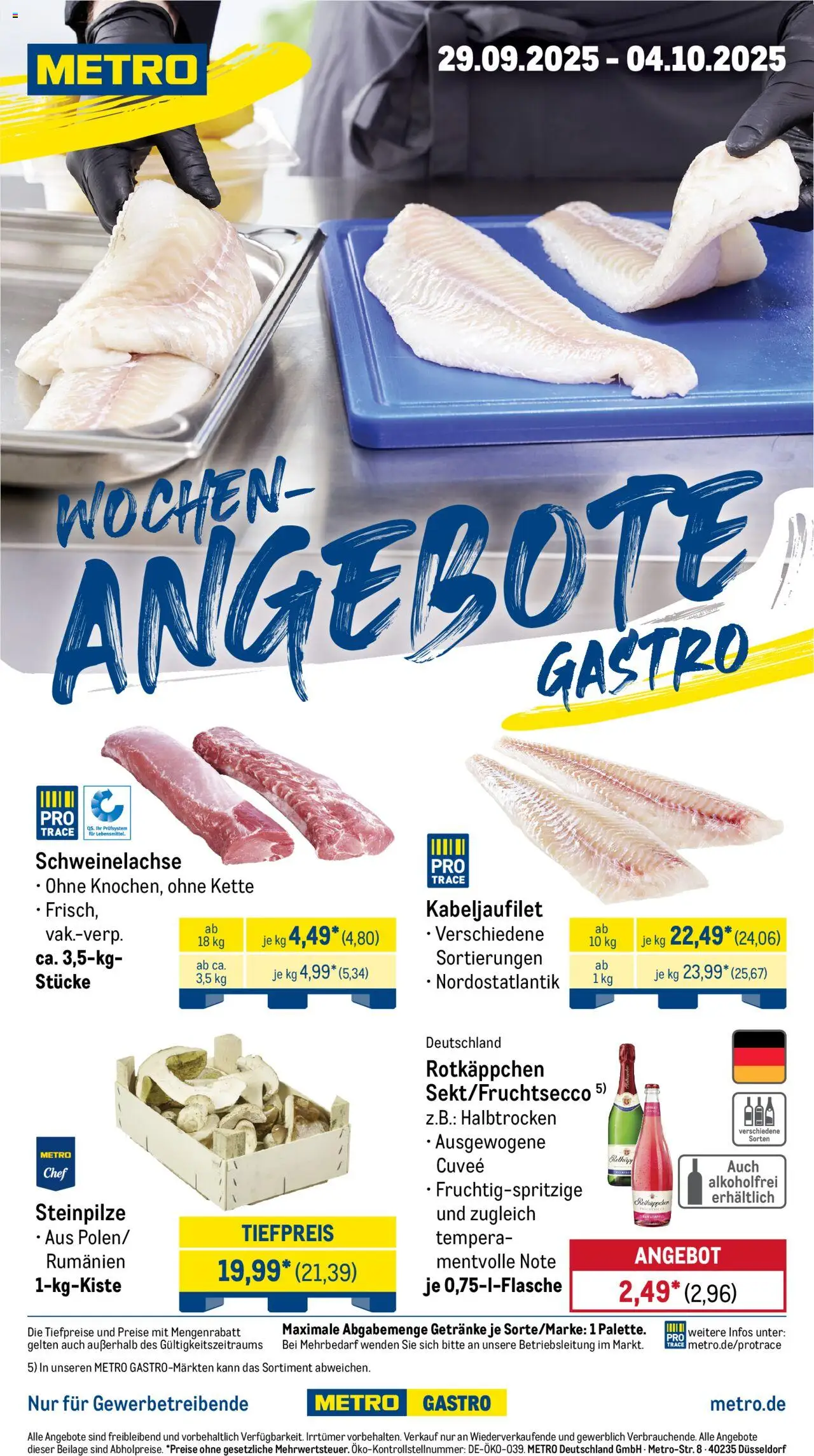 Metro Prospekt ab 29.09.2025 - Wochen-Angebote Gastro