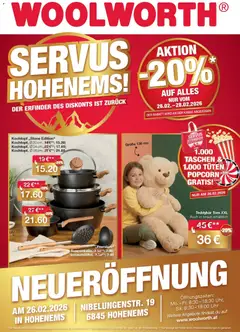 Vorschau der Angebote: Woolworth Servus Hohenems! gültig ab 26.02.2026