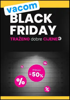 Pregled letka Black Friday trgovine Vacom vrijedi od 11.11.2025