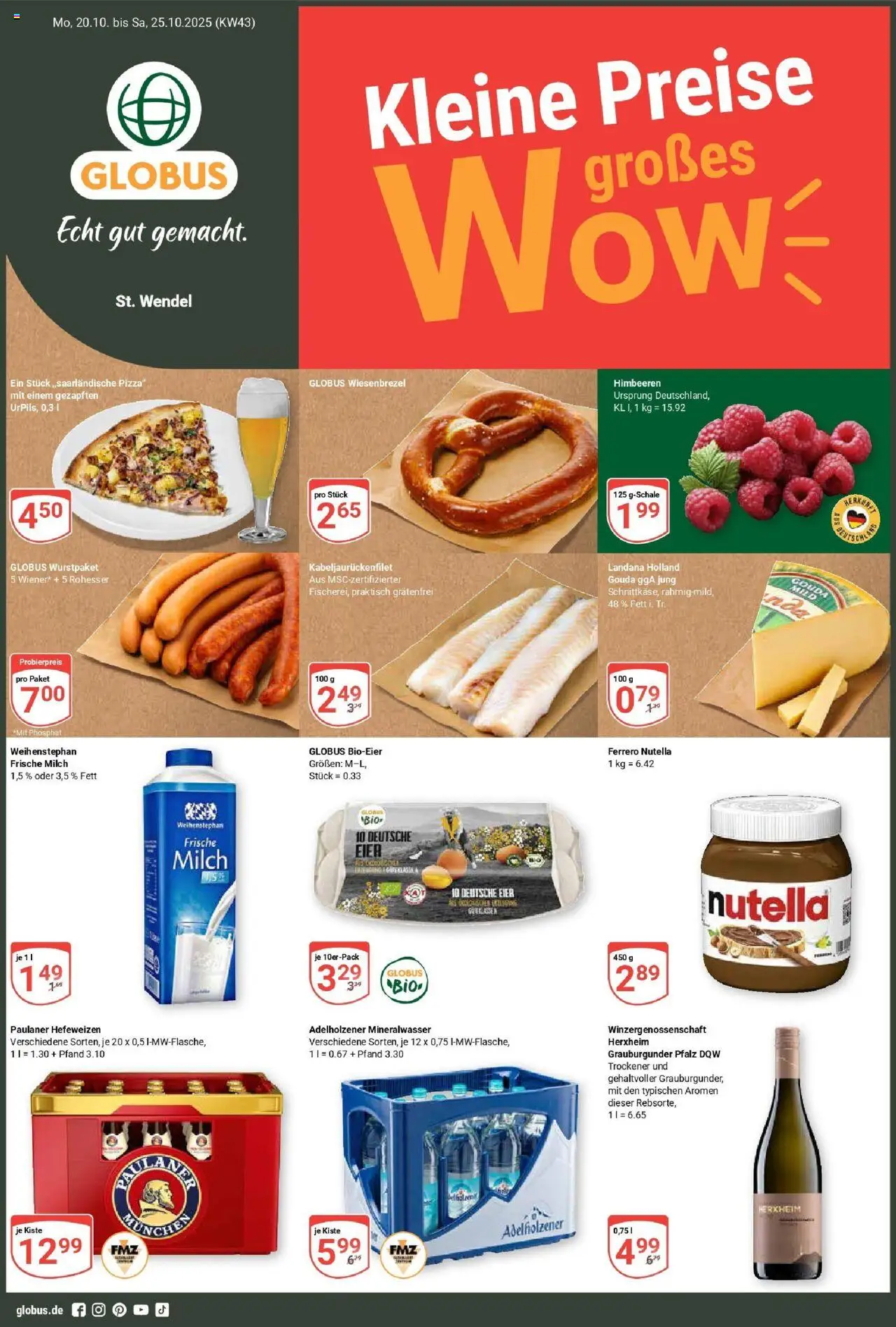 Globus Prospekt ab Montag 19.10.2025 > Prospekt St. Wendel	