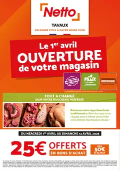 Prévisualisation de Netto - Découvrez votre magasin Tavaux du magasin Netto formulaire valide 01/04/2026