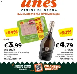 Anteprima dell'opuscolo Attuale volantino dal negozio Unes valido da 27/08/2025