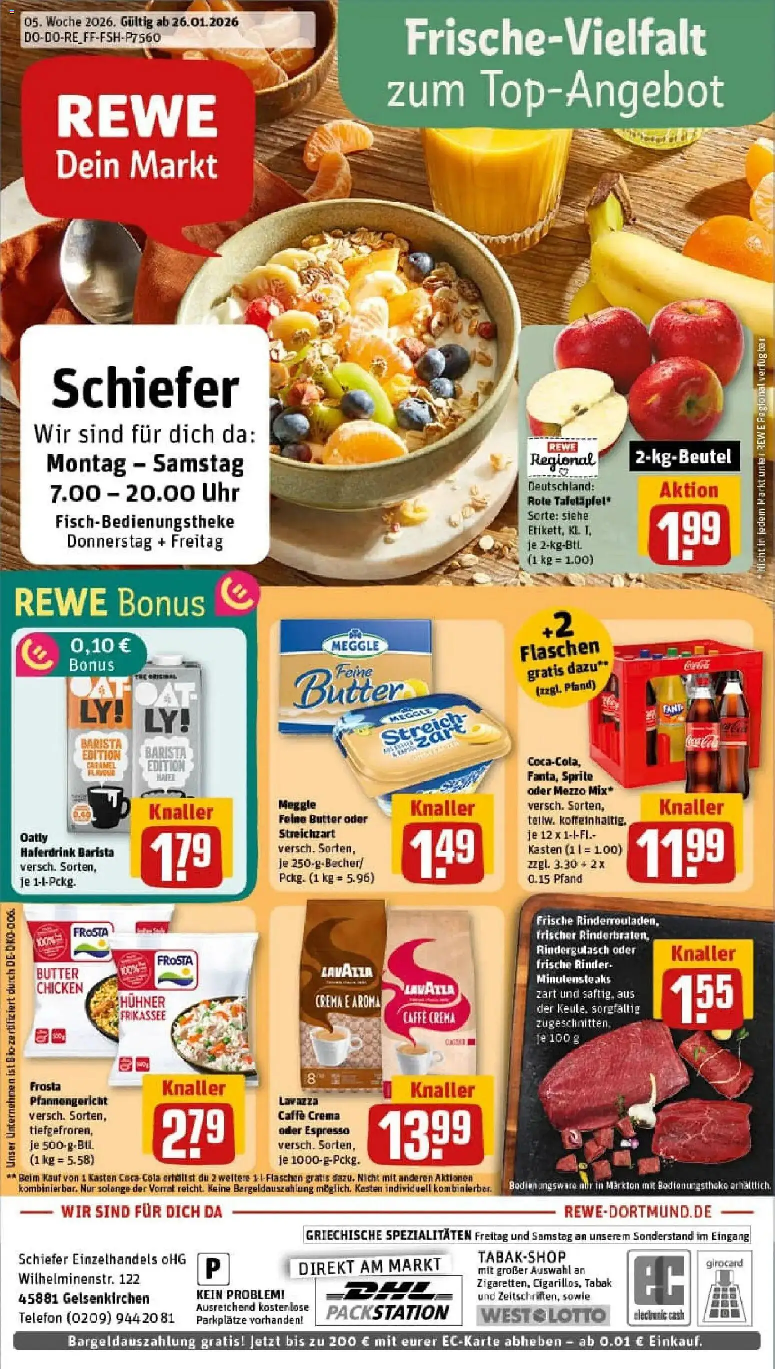 Vorschau von dem Prospekt des Geschäftes Rewe, gültig ab dem 26.01.2026
