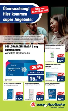 Vorschau von dem Prospekt des Geschäftes Easy Apotheke, gültig ab dem 28.02.2026