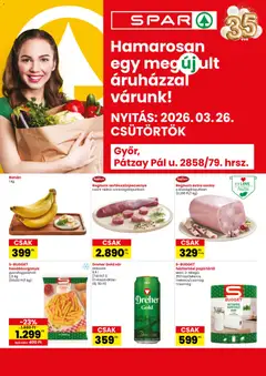 Spar - Spar Győr üzlet megújulás megtekintése, amely érvényes 2026.03.26.-től