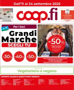 Anteprima dell'opuscolo Volantino Firenze dal negozio COOP valido da 11/09/2025