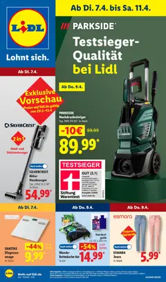 Vorschau von dem Prospekt des Geschäftes Lidl, gültig ab dem 07.04.2026