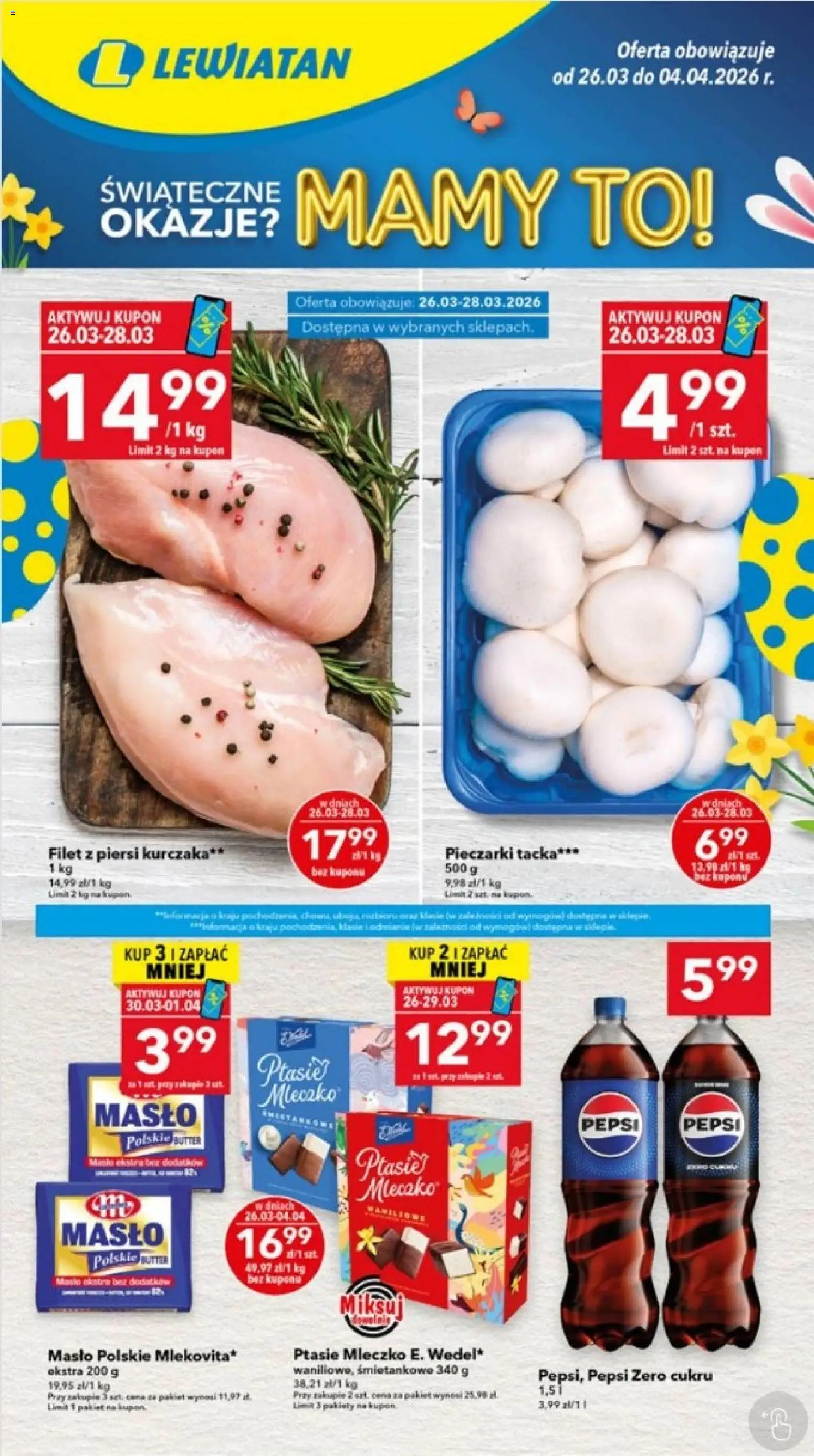 Pogląd gazetki "Lewiatan gazetka - Ostrów Wielkopolski" ze sklepu Lewiatan ważnej od 26.03.2026