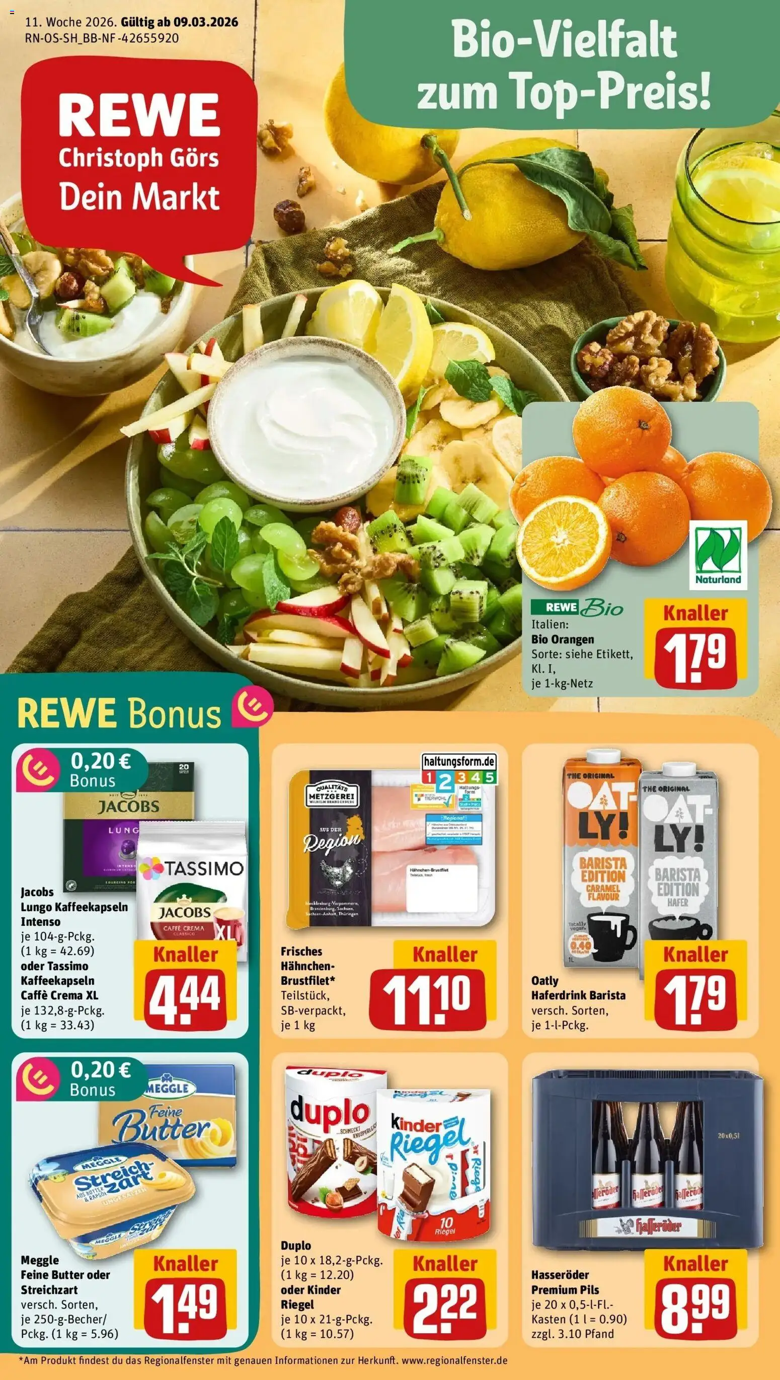 Vorschau von dem Prospekt des Geschäftes Rewe, gültig ab dem 09.03.2026