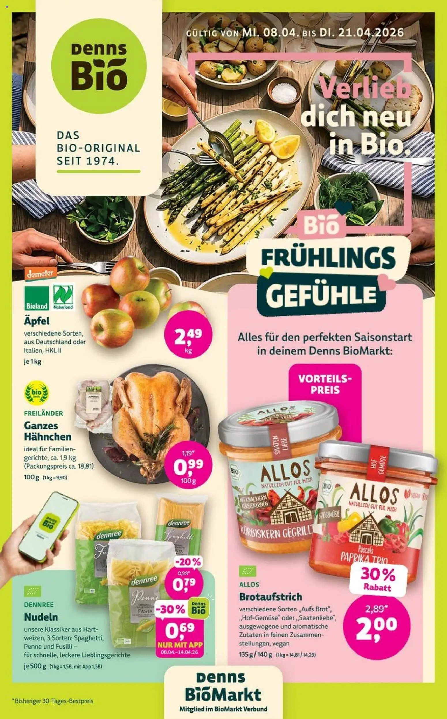 Vorschau von dem Prospekt des Geschäftes Denns BioMarkt, gültig ab dem 08.04.2026