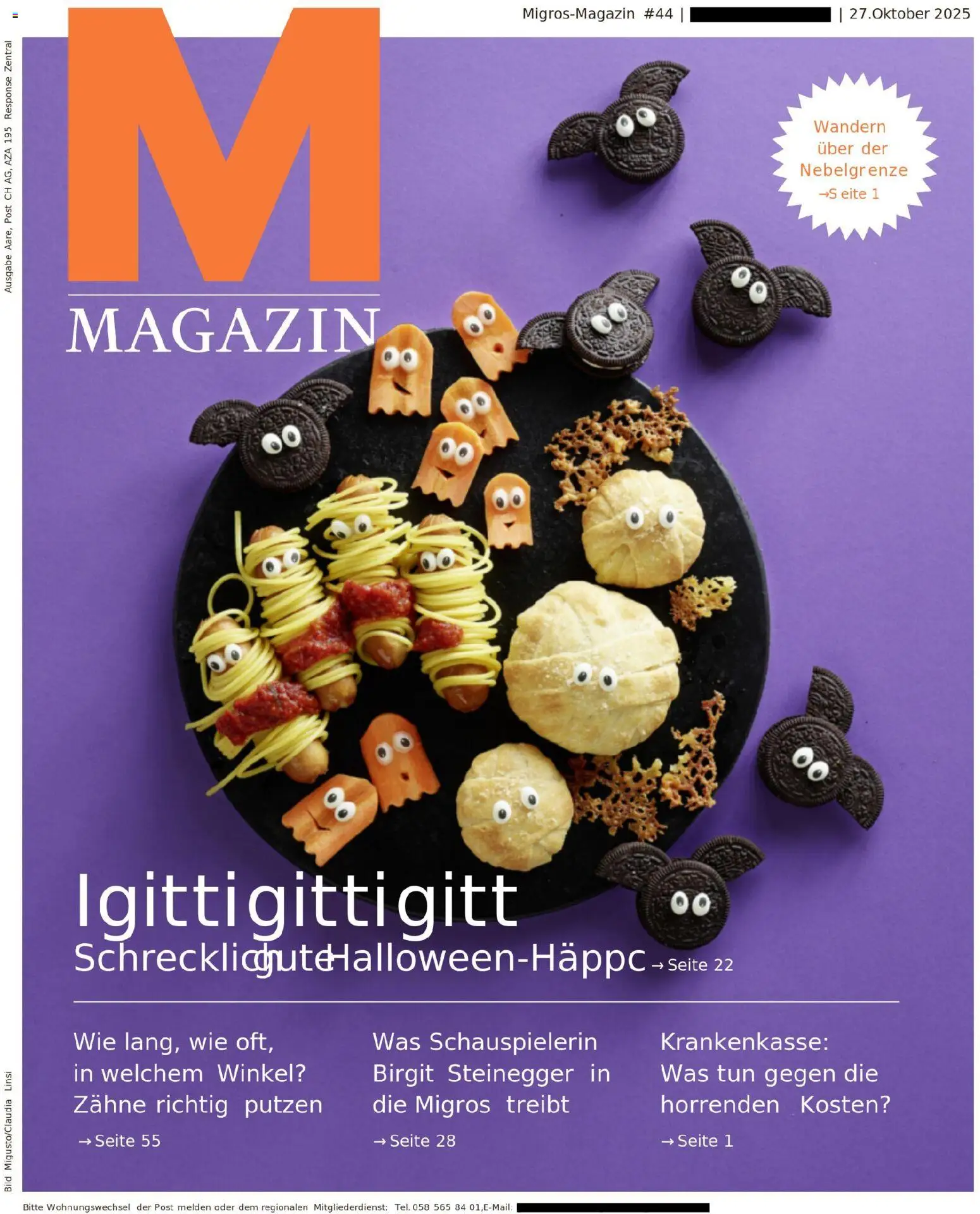 Migros Magazin ab 27.10.2025 - Seitennummer 1