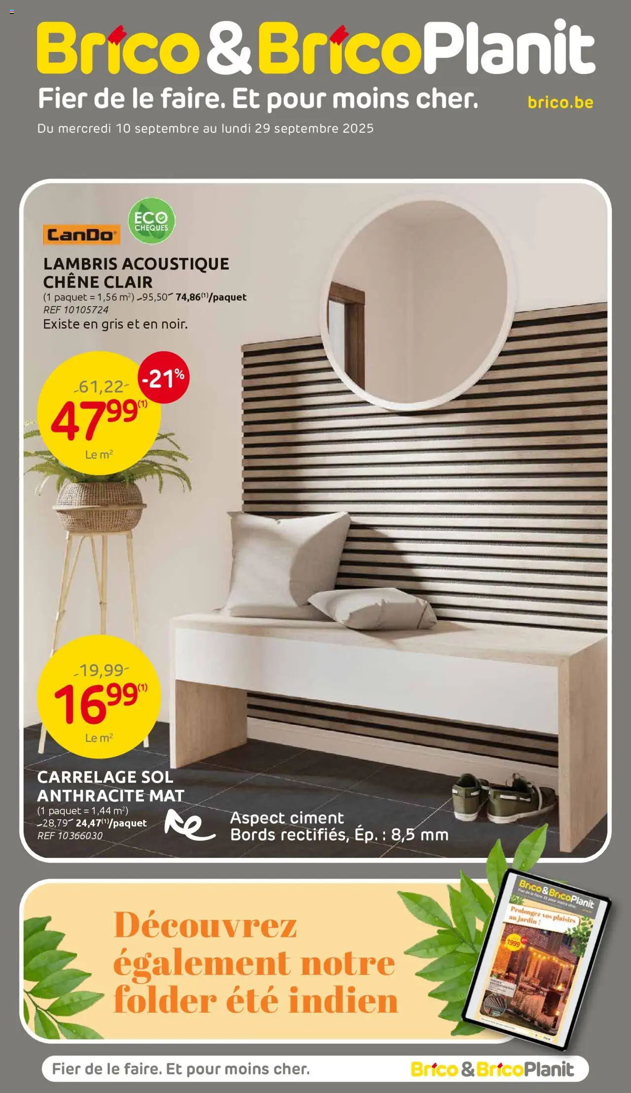 Brico Plan-it shop Publicité geldig vanaf 10/09/2025 - Paginanummer 1