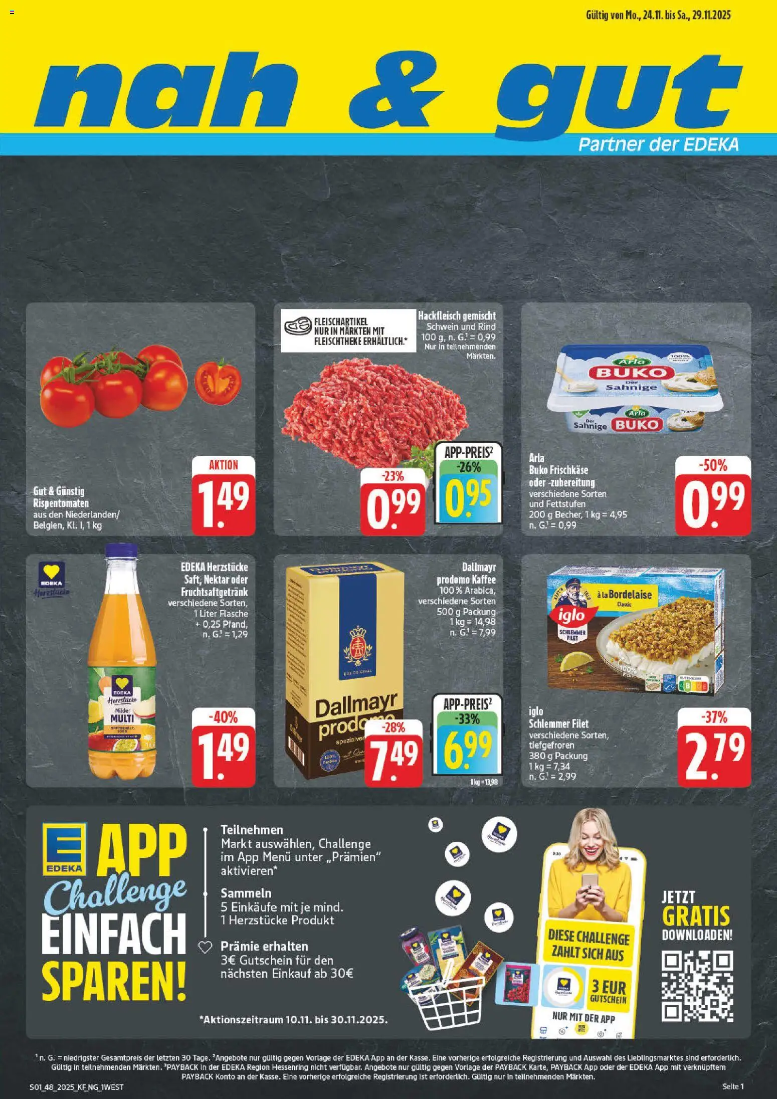 Vorschau von dem Prospekt des Geschäftes nah & gut, gültig ab dem 24.11.2025