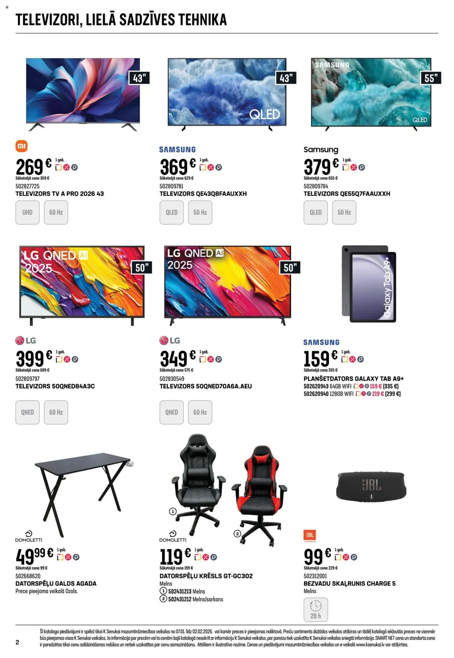 Skatīt K-Senukai akciju bukletu, derīgs no 2026.01.07