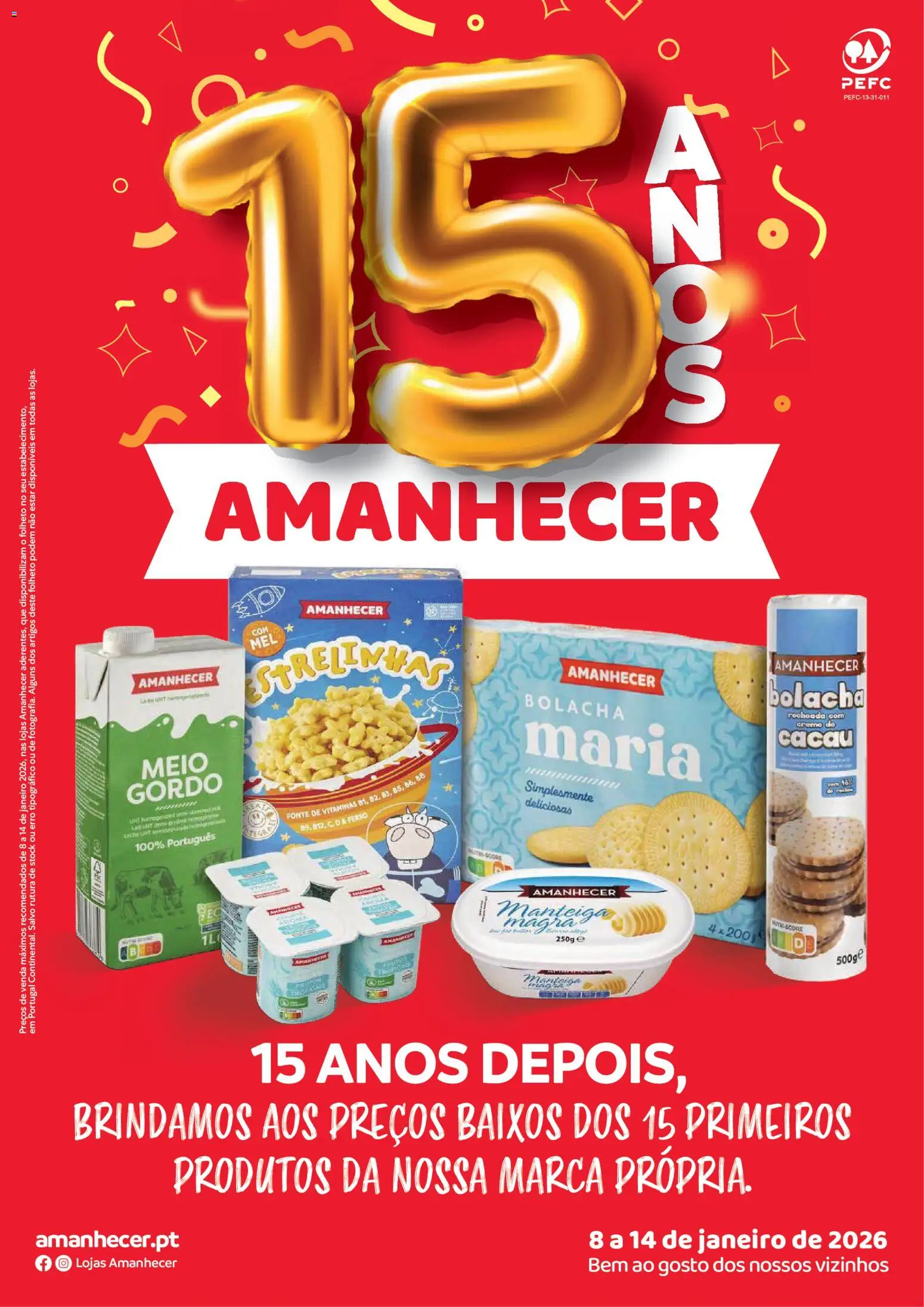 Pré-visualização do folheto da loja Amanhecer válida a partir de 08/01/2026