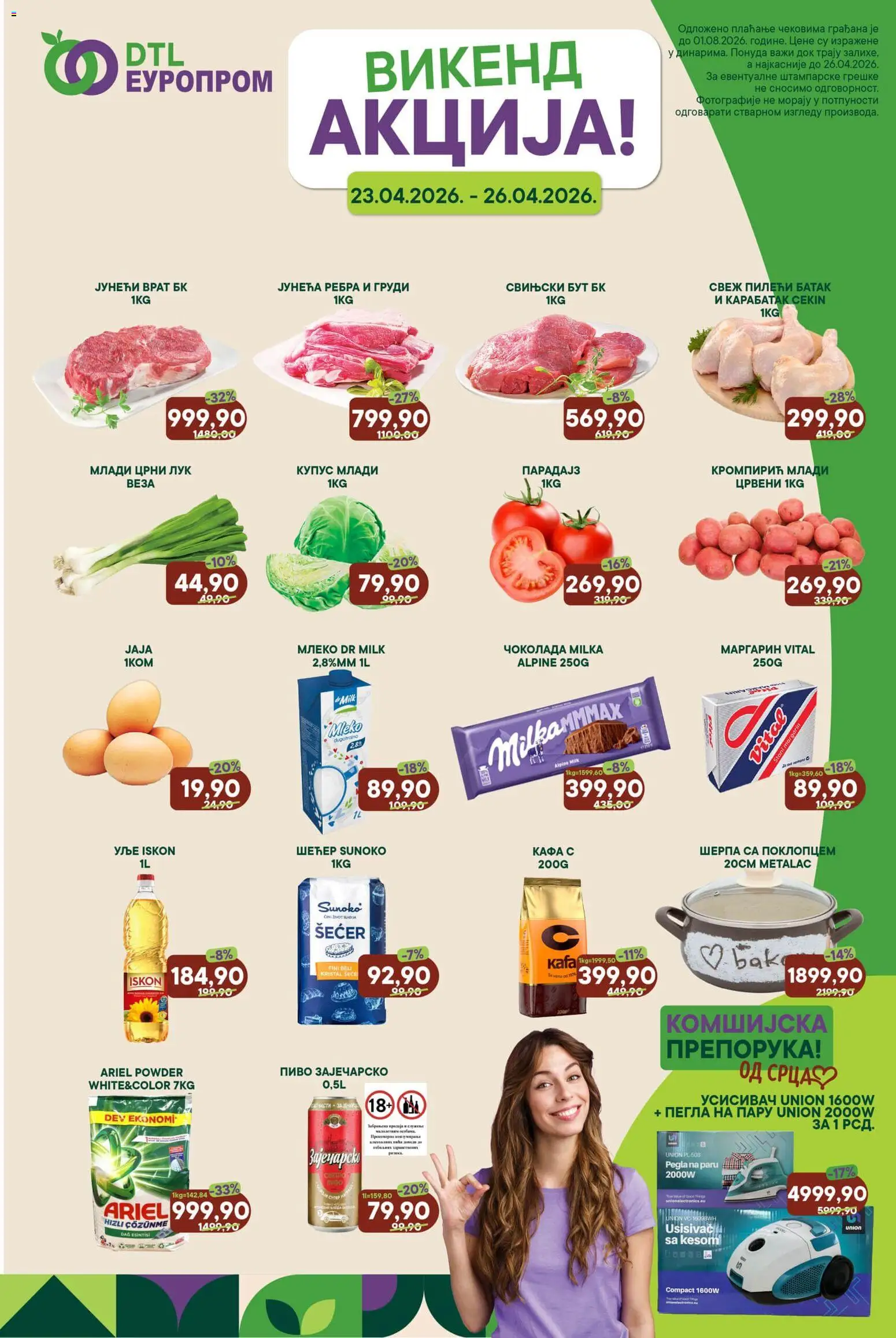 Pregled Europrom kataloga - važi od 23.04.2026