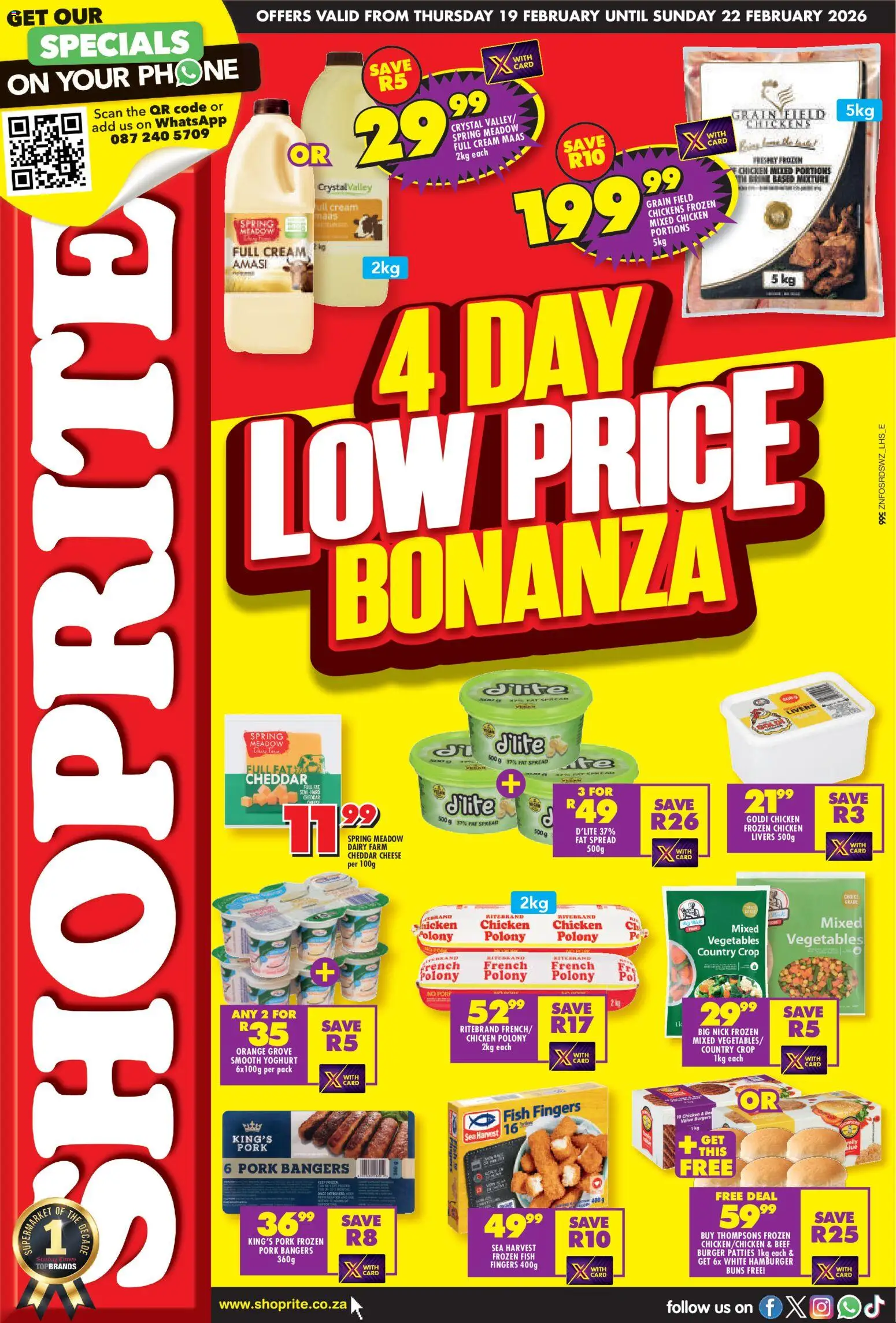 Preview of Shoprite flyer valid from 19/02/2026