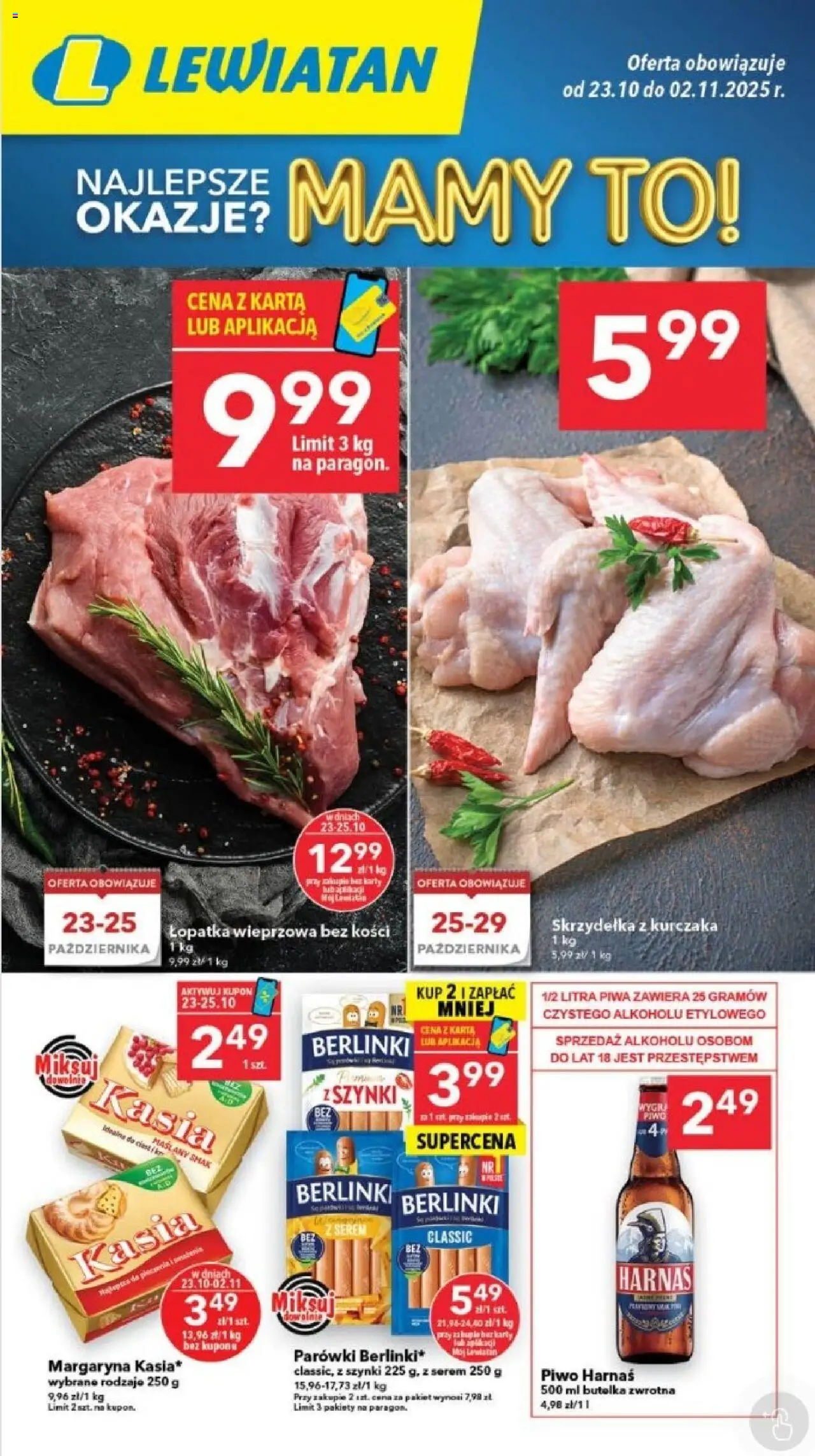 Lewiatan gazetka od 23.10.2025 - Promocje "Gdańsk" - Numer strony 1