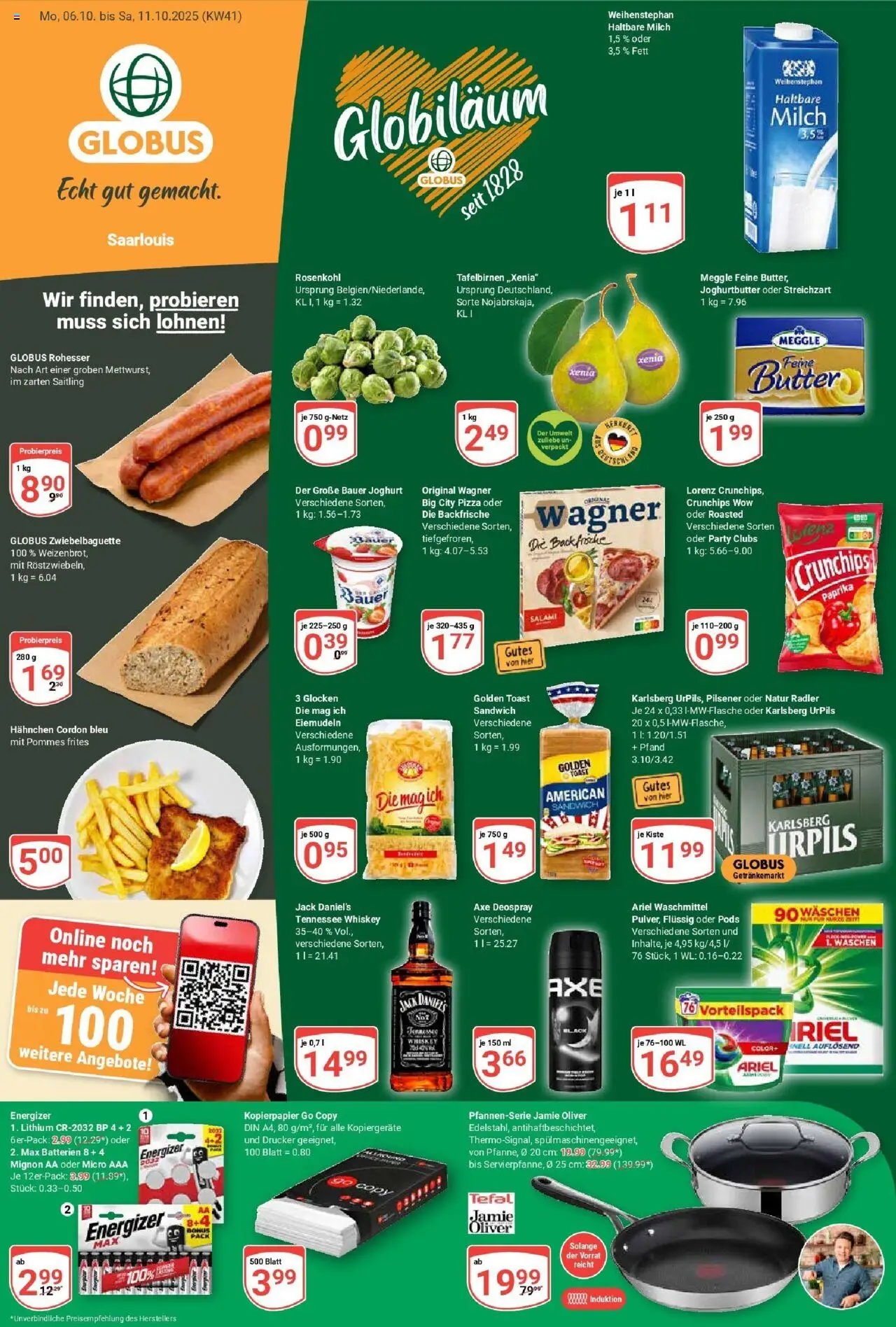 Globus Prospekt ab Montag 06.10.2025 > Prospekt Saarlouis	