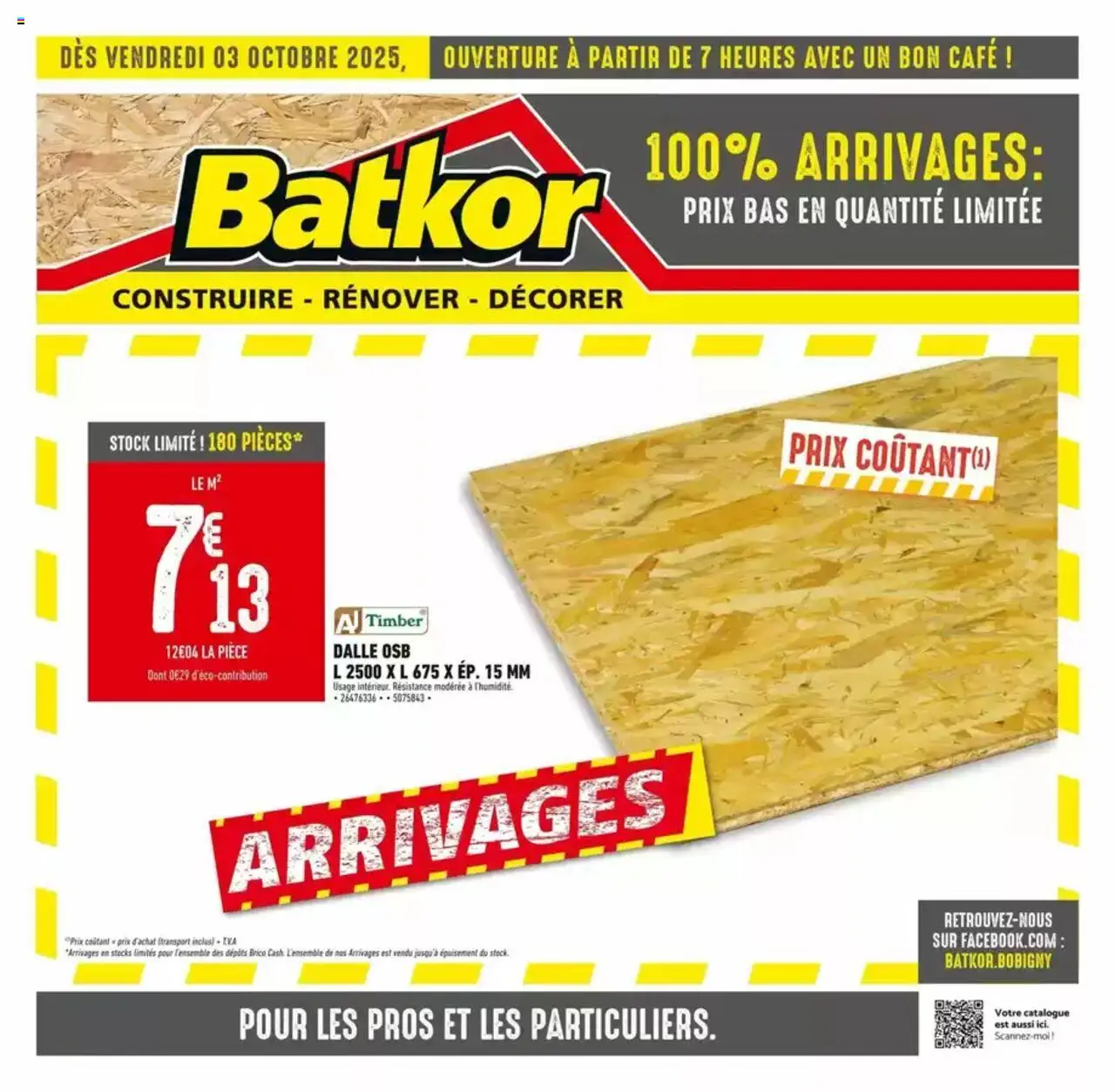 Catalogue de la boutique Batkor valable du 08/10/2025 - Page numéro 1 - Café, Dalle