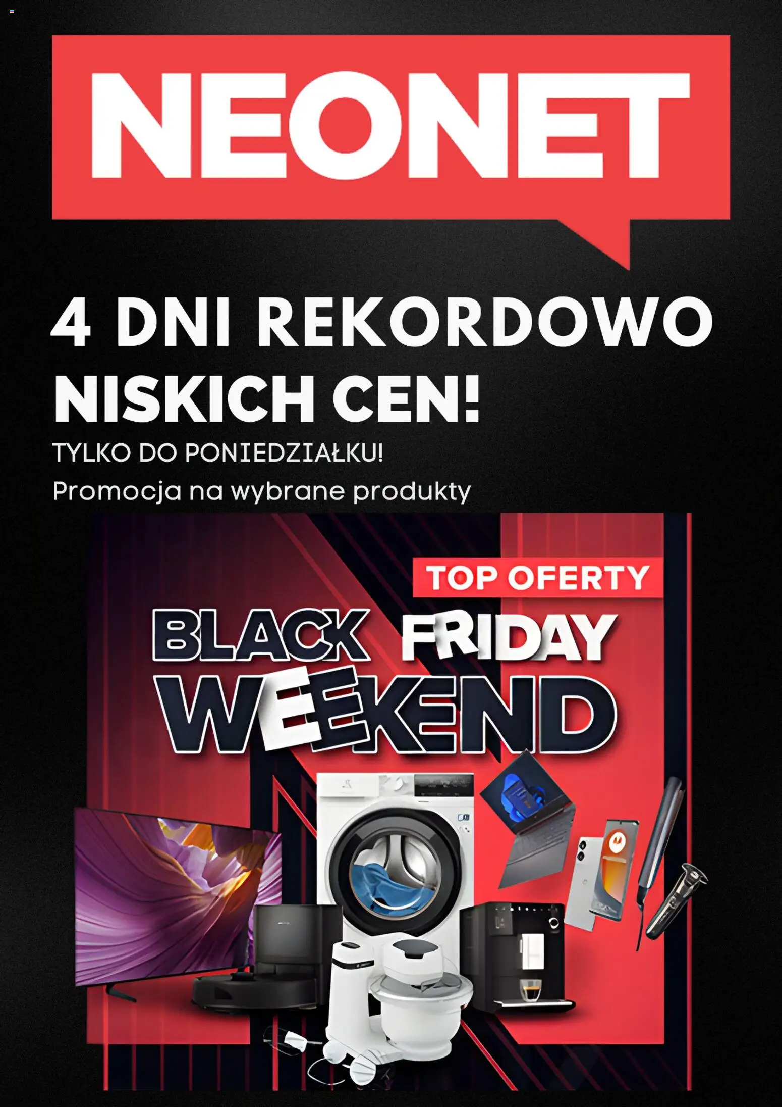 Pogląd gazetki "Black Friday" ze sklepu Neonet ważnej od 28.11.2025 - Top