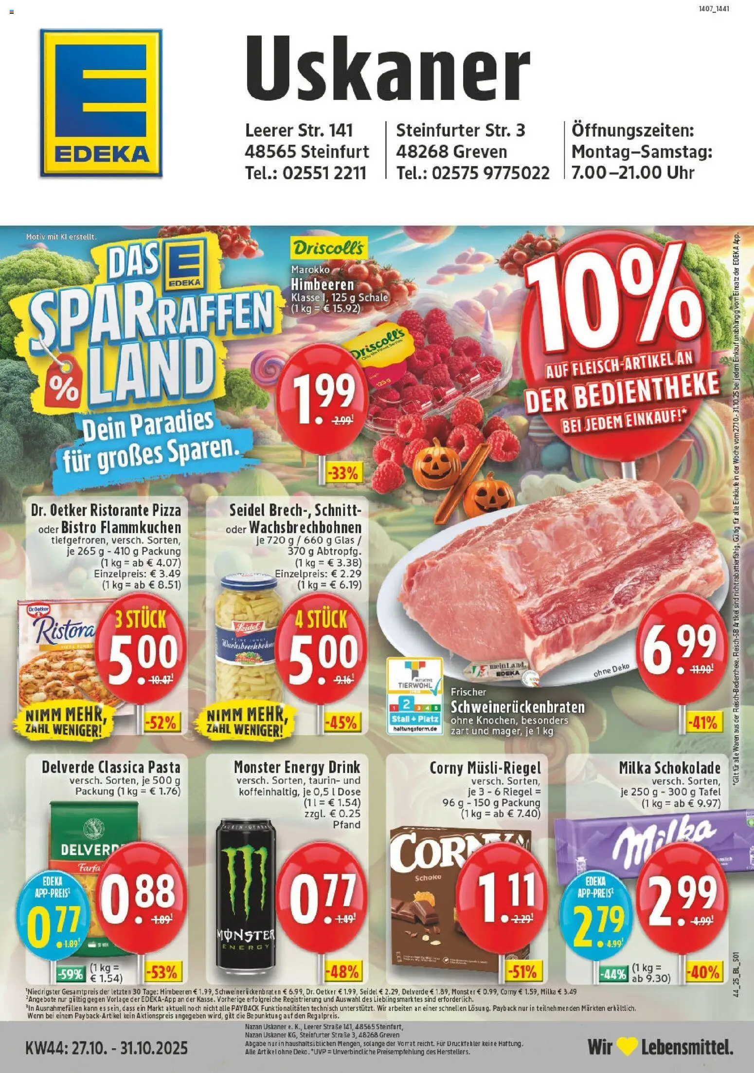 EDEKA Prospekt ab 26.10.2025 - Prospekt Steinfurt Online