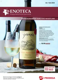 Vorschau des Merkblatts Aktionen Enoteca vom Shop Prodega gültig von 04.08.2025 bis 16.08.2025