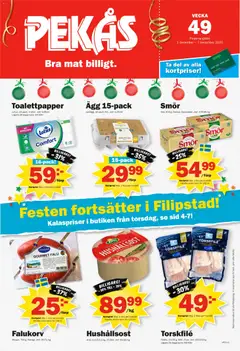 Förhandsgranska reklamblad Aktuella reklamblad Pekås från butik Pekås gäller från 01/12/2025