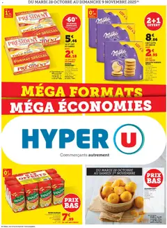 Prévisualisation de Super formats Super économies du magasin Hyper U formulaire valide 28/10/2025