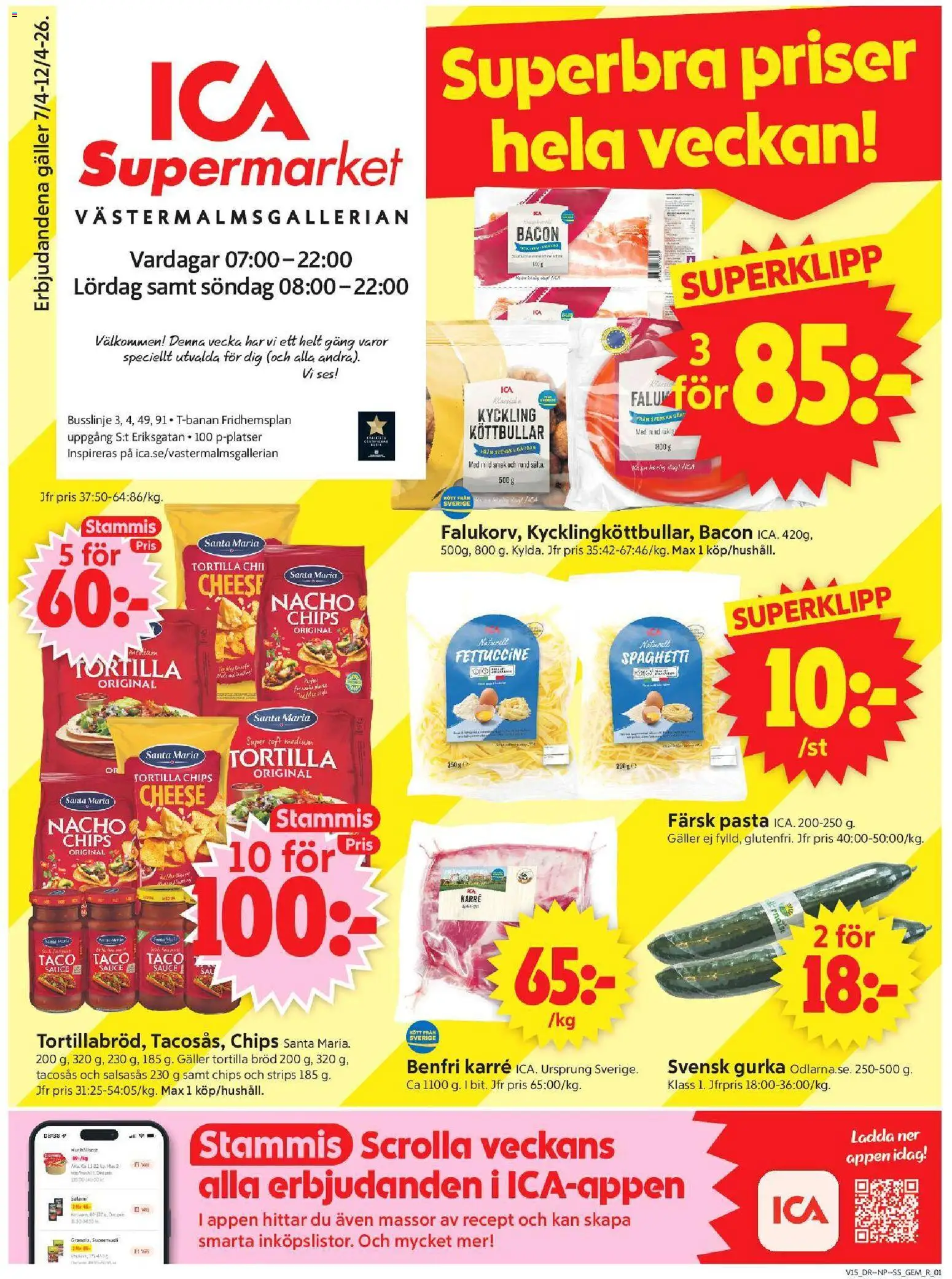 Förhandsgranska reklamblad Stockholm från butik ICA Supermarket gäller från 06/04/2026