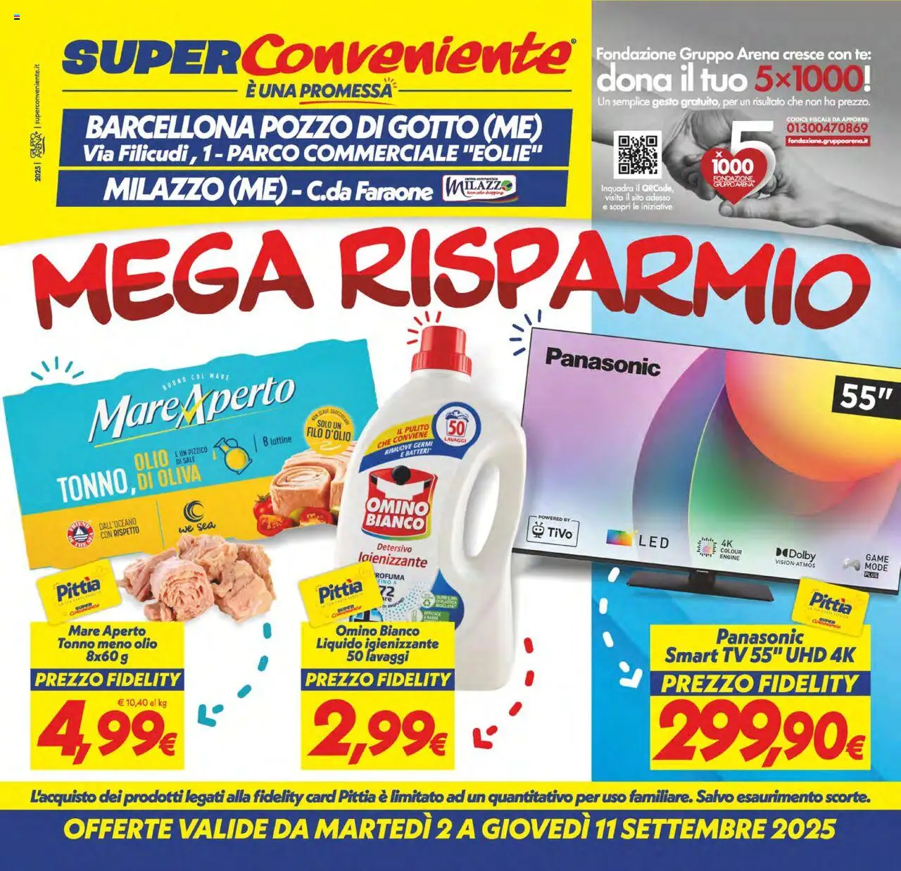 Volantino SuperConveniente valido da 02/09/2025 numero di pagina 1