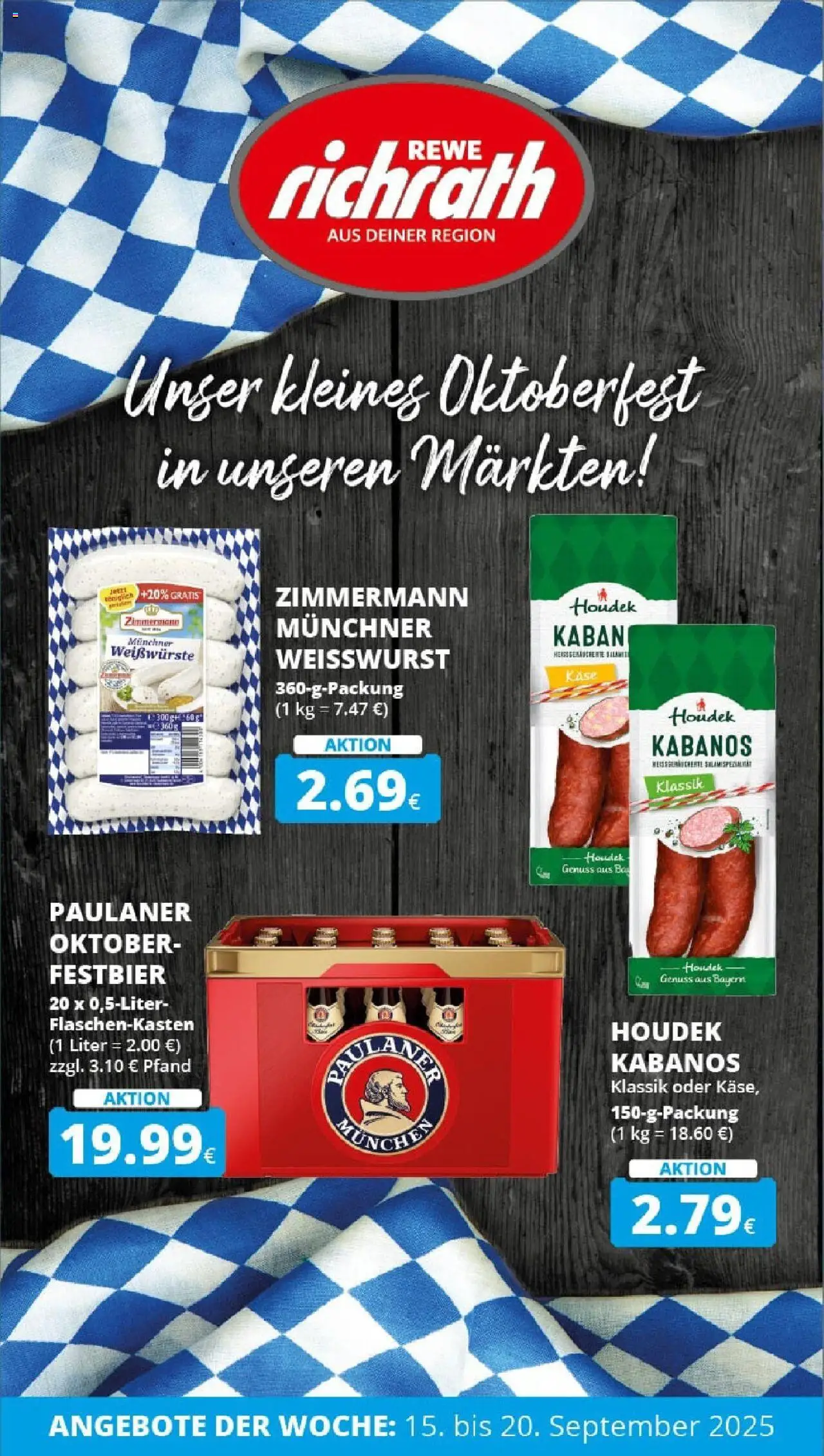 REWE Prospekt ab 14.09.2025 nächste Woche - Prospekt Bergheim	