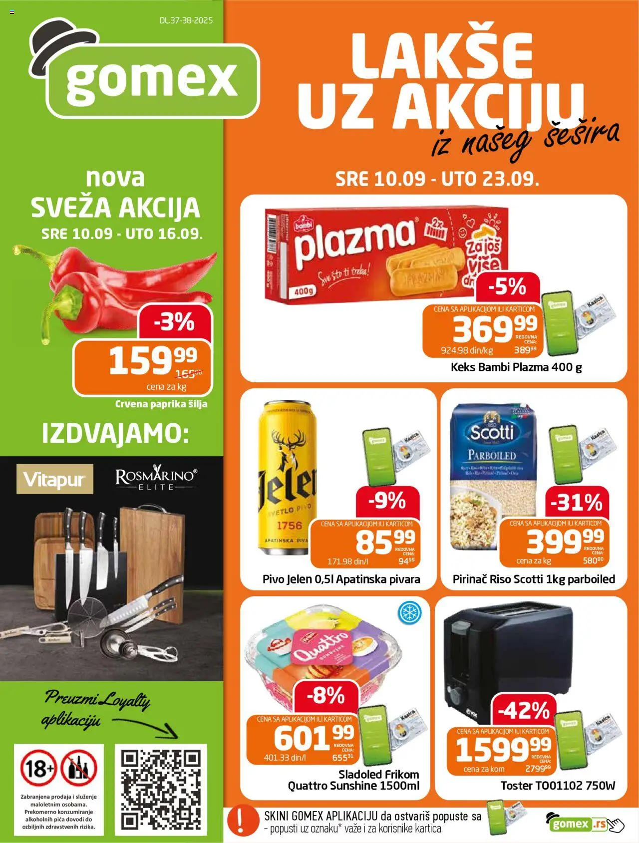 Gomex katalog važi od 10.09.2025 - stranica 1
