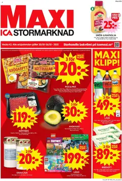 Förhandsgranska reklamblad Enköping från butik ICA Maxi gäller från 20/10/2025