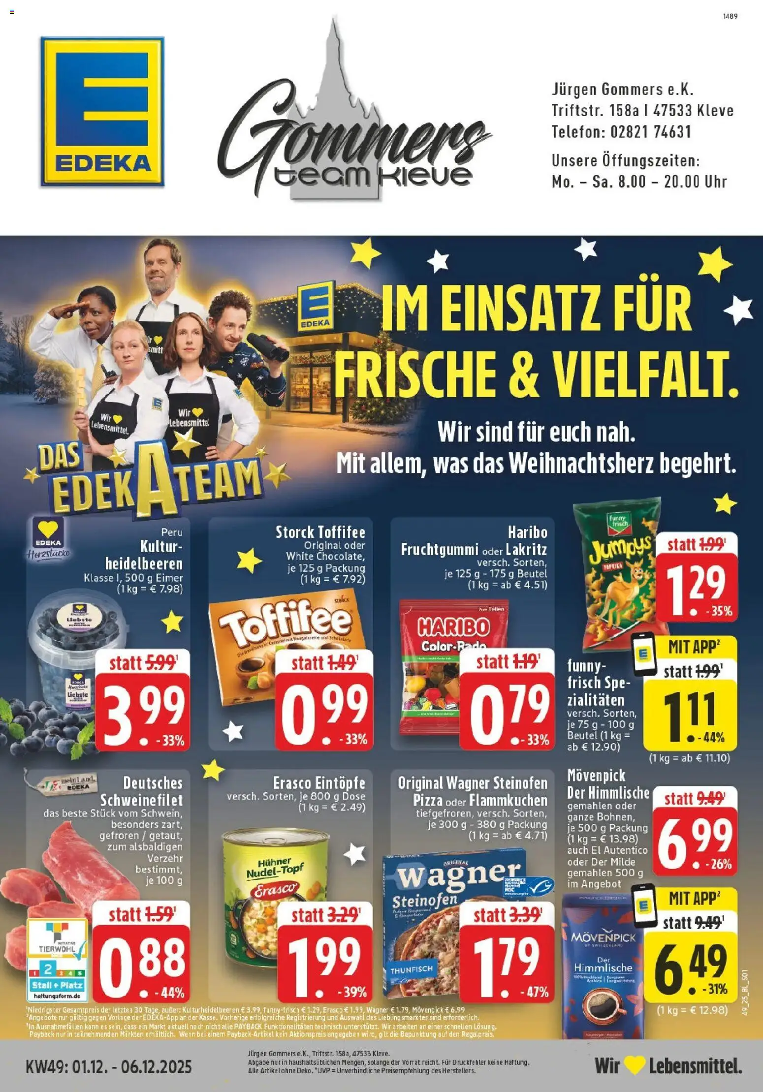 Vorschau von dem Prospekt des Geschäftes Edeka, gültig ab dem 01.12.2025