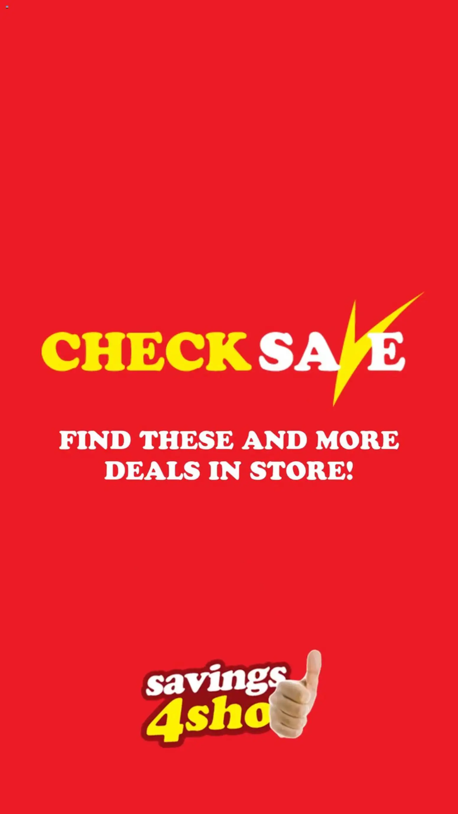 Preview of Check Save flyer valid from 13/04/2026